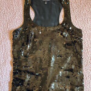 Banana Republic black sequin top in medium